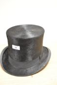 A 19th Century Co-operative Society Barrow-in-Furness top hat
