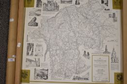 A map of the county of Westmorland 'As it was on the 31st of March in the year of our Lord 1974'.
