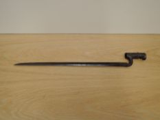 A British Socket Bayonet for the Enfield Riffle pattern 1853, no locking ring or scabbard, blade
