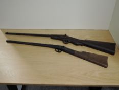 Two vintage Air Rifles, Dianna Model 1, .177 in working order, Britannia .22 numbered 1832, af.