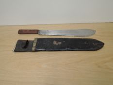 A British Military Machete by Martindale, England, blade marked with Military Arrow KE8277 1952,
