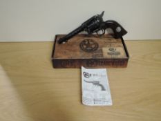 A Umarex Replica Single Action Army Colt 45 Revolver , CO2 powered .177, with instruction manual, in