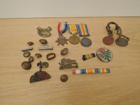 A WWI Trio, 14-15 Star, War & Victory Medals to 200522 PTE.W.POSTLETHWAITE.R.Lanc.R along with his