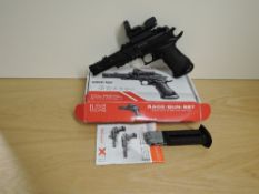 A UX Race Gun Set Semi Auto BB Air Pistol, CO2 Powered,.177 Steel BB, in card box. Purchaser must be