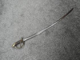 A possible British Light Cavalry Troopers Sword, 1821 pattern, brass guard, wire grip, blade