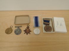 A WWI Trio 1914-15 Star, War Medal & Victory Medal to 16050 PTE.W.H.GREEN.G.GDS along with a
