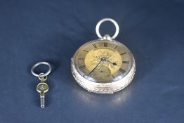 A large early 20th Century 9ct gold key wound pocket watch by John Forrest of London, no: 95983