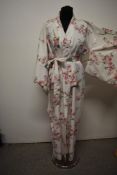 A retro Japanese kimono dressing gown.
