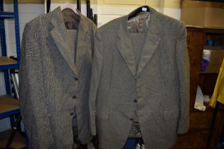 Two vintage gents suits, including Austin Reed and Gieves and Hawkes of Saville Row.