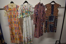 Four 1960s girls dresses.