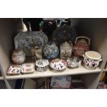 A group of miscellaneous 19th/20th Century porcelain, to include a Mason's ironstone ashette, ginger