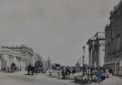 19th/20th Century, hand coloured engravings, 'Hyde Park Corner', 'St Paul's From Ludgate Hill',