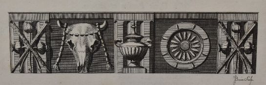 After James Basire FSA (1730-1802, British), print of an engraving, The Antiquities of Athens 1751-