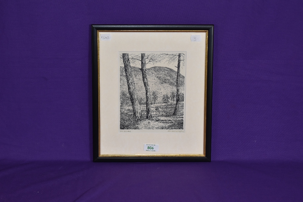 Alfred Wainwright (1907-1991), pen and ink, 'Grizedale', Lake District, signed - Image 2 of 4