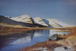 *Local Interest - After Phillip Alder (20th Century), coloured print, 'Crinkle Crags From Red Tarn',