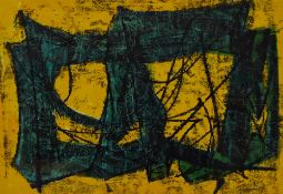 William Gear R.A F.R.S.A R.B.S.A (1915-1997, British), mixed media, Title Unknown - An abstract