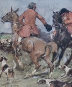 After George Denholm Armour OBE (1864-1949), coloured prints, Sixteen prints of hunting and animal