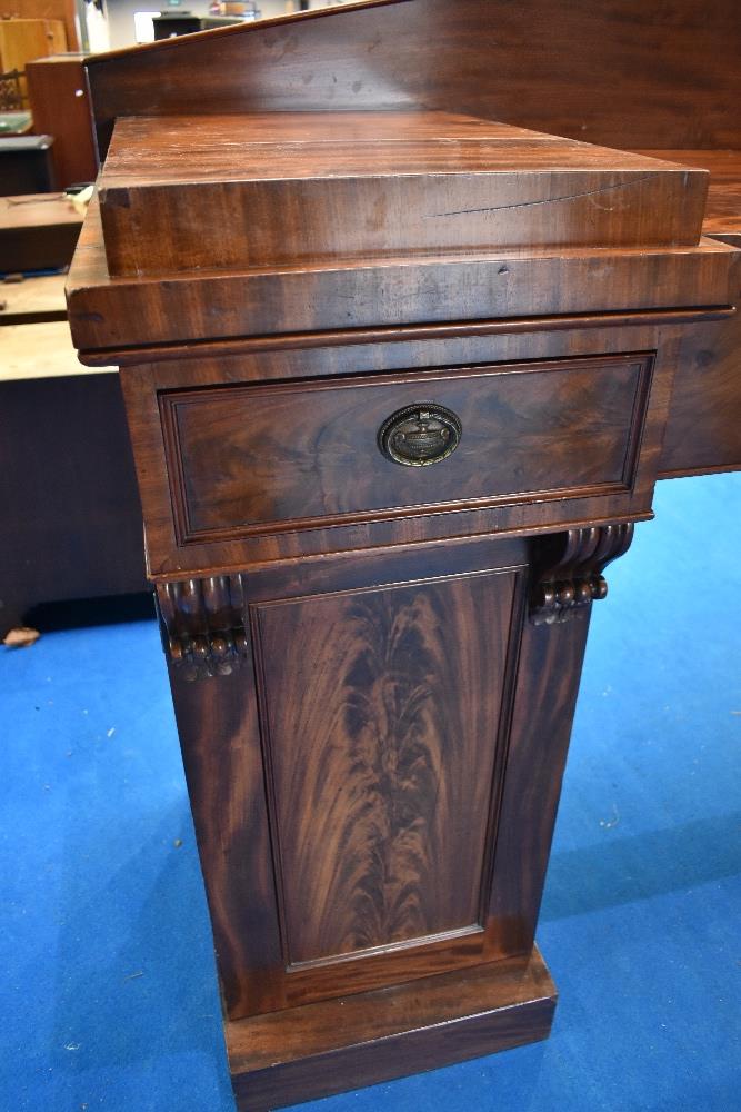 A 19th Century Regency design mahogany sideboard of twin pedestal form - Image 2 of 4