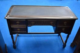 A vintage Priory or dark dressing desk