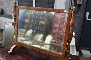 A Victorian mahogany framed toilet mirror