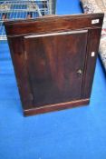 A 19th Century mahogany corner cupboard of small proportions