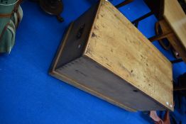 A Victorian pine bedding box, approx dimensions 110 x 54 x 54cm