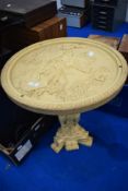 An Oriental style resin occasional table