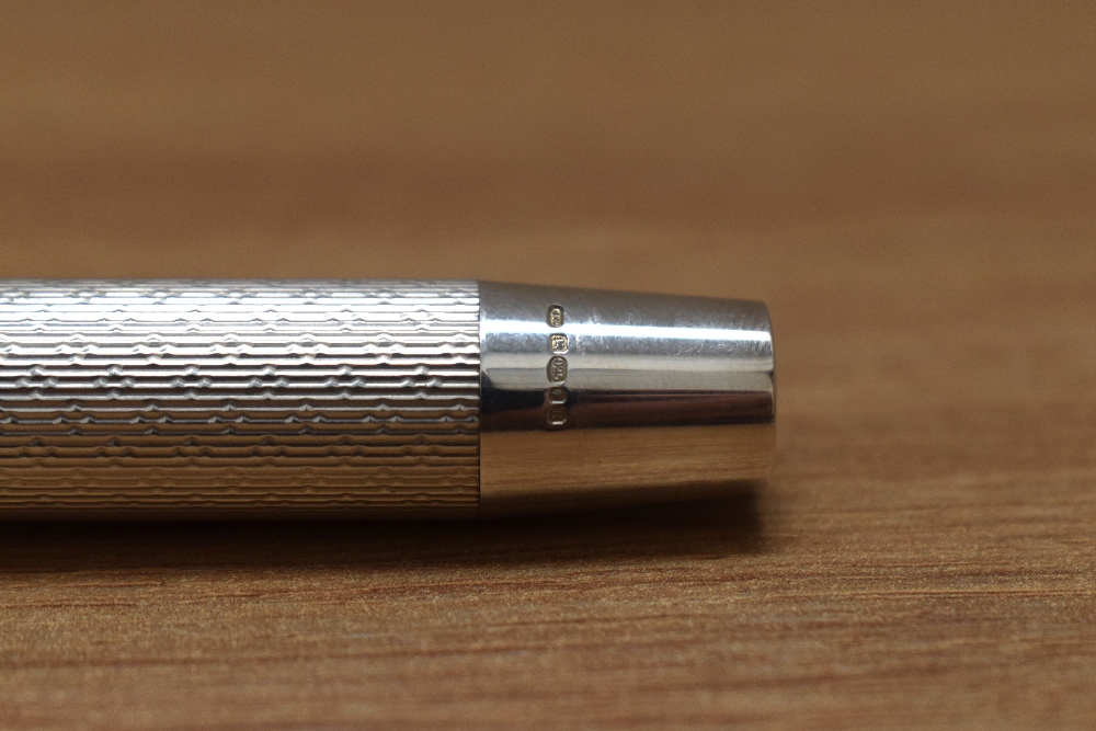 An Onoto University of Cambridge limited edition fountain pen 1/200 in solid sterling silver, with - Image 6 of 6