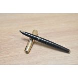 A Parker 61 Custom converter double jewel fountain pen, with rolled gold cap having Parker 14k