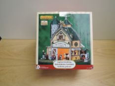 A 2016 Lemax Porcelain Lighted Building, Meadow Lark Farm, in original box, appears unused