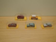 Five Pilen (spain) die-casts, M291 Mini Cooper Rallye, M319 Mini CooperM806 Ford Fiesta, M807 Ford