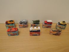 Eight Matchbox Series Superfast Lesney 1974-1982 die-casts,No 59 Porsche 928, metallic brown, No