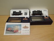 Two Bachmann 00 gauge Shunters, 31-335 Class 04 11226 and 32-114 BR Black Crest 13238, both boxed