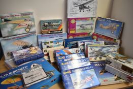 A collection of 29 1:72 scale plastic Air Craft Kits including Revell, Matchbox, SMER, Model