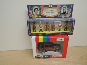 A 1990's Britains model, 9480 Land Rover Discovery in dark red, in original window display box