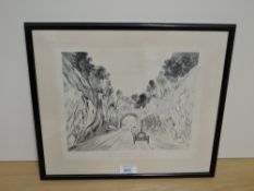 After Andrew Nicholl RHA (1804-1886, Irish), print, 'Dublin And Kingstown Railway, The Tunnel from