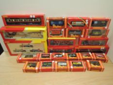 A collection of Hornby 00 gauge Rolling stock comprising, R6369 Breakdown Crane, R6483 Triple