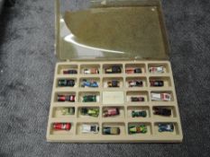 A Matchbox Models of Yesteryear plastic Display Case containing 24 Models of Yesteryear diecasts,