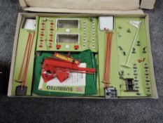 A Subbuteo International Set in original box, appears mainly complete with inner card supports