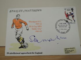 GB 1970 BLACKPOOL BACK IN 1ST DIVISION EVENT COVER, SIGNED IN INK BY SIR STANLEY MATTHEWS 1970 cover