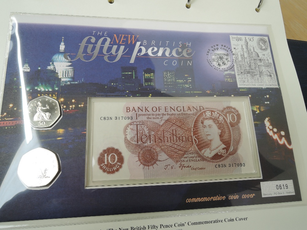 GB COLLECTION OF FIRST DAY NUMISMATIC COVERS MOST 1990's ERA Album with just over a dozen numismatic - Image 6 of 7