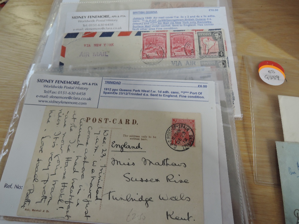 BRITISH COMMONWEALTH, POSTAL HISTORY COLLECTION IN BOX, APX 250 COVERS Box with collection of - Image 3 of 6