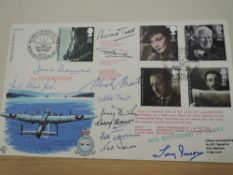 GB 1985 40th ANNIVERSARY OF VE DAY COVER, SIGNED BY MEMBERS 617 SQUADRON (DAMBUSTERS) Fine first day
