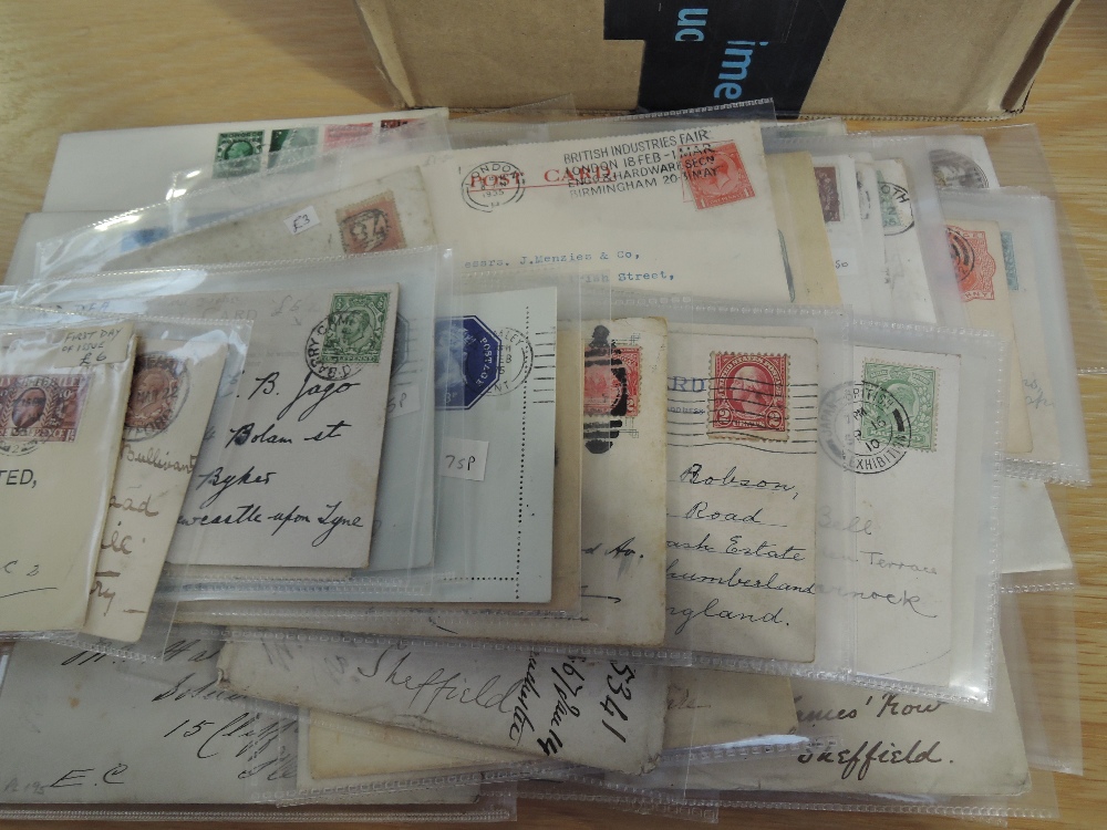 GB & SOME WORLD POSTAL HISTORY COLLECTION, QVIC-EARLY QEII Box with a good couple of hundred items - Image 6 of 6