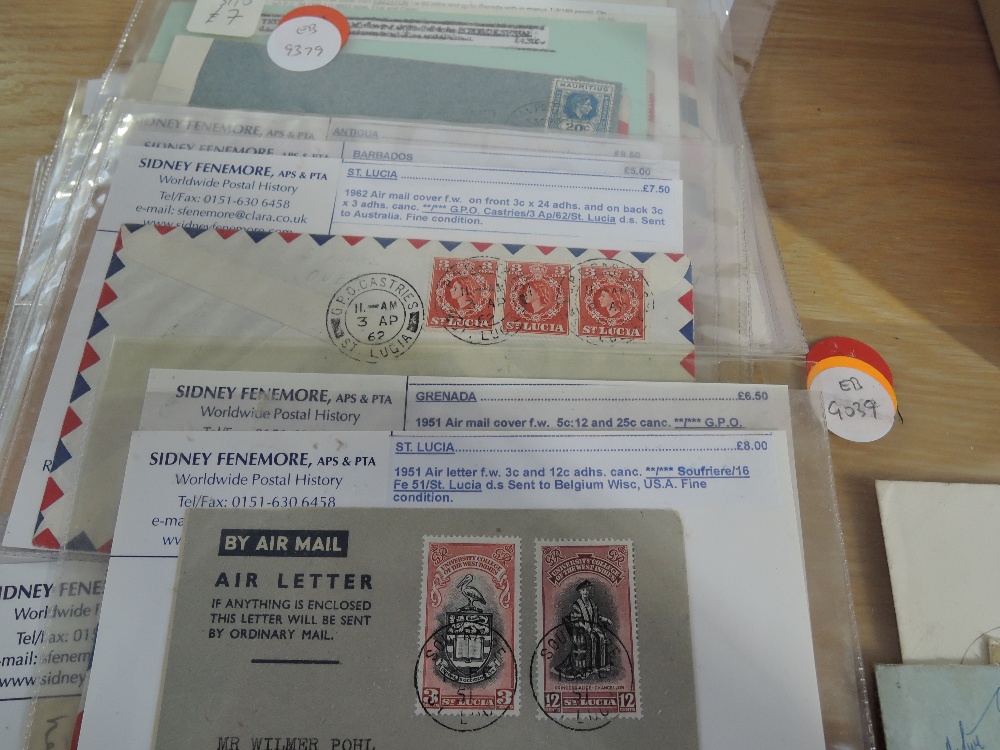BRITISH COMMONWEALTH, POSTAL HISTORY COLLECTION IN BOX, APX 250 COVERS Box with collection of - Image 4 of 6