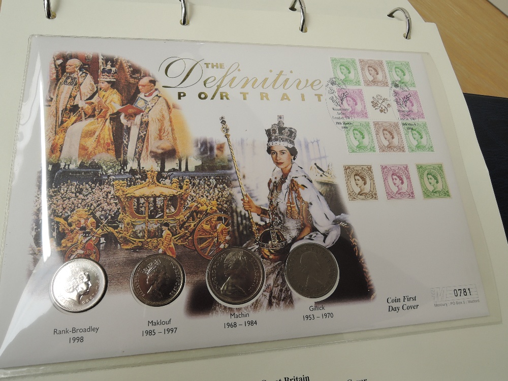 GB COLLECTION OF FIRST DAY NUMISMATIC COVERS MOST 1990's ERA Album with just over a dozen numismatic - Image 3 of 7