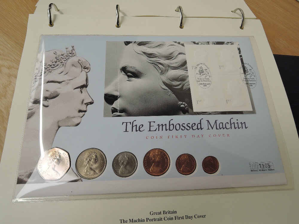 GB COLLECTION OF FIRST DAY NUMISMATIC COVERS MOST 1990's ERA Album with just over a dozen numismatic - Image 4 of 7