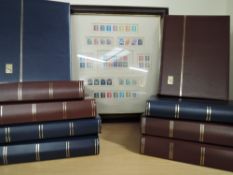 9 x LARGE WORLD STAMP COLLECTIONS, MINT & USED, ALL ERAS + RM 2002 DEFINITVES COLLECTION FRAMED