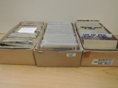 COLLECTION OF VINTAGE POSTCARDS IN THREE BOXES CELESQUE, HILDESHEIMER, SHUREY's ETC Good sized