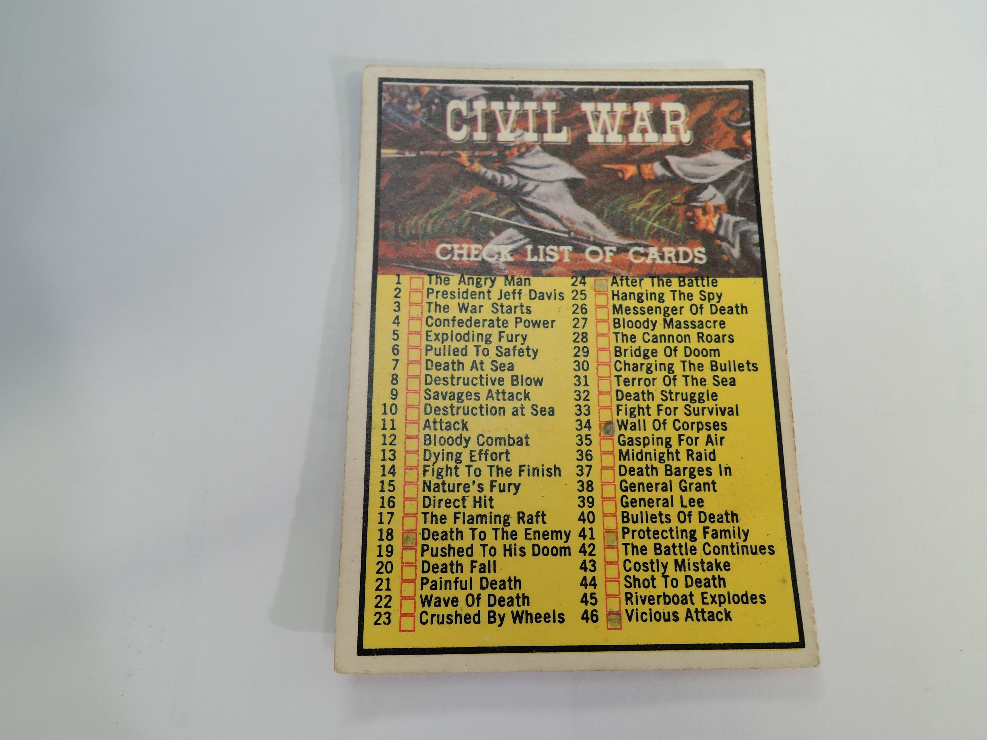 A & B C CHEWING GUM LTD 1965 CIVIL WAR NEWS + BANKNOTES FULL SET OF 88 CARDS Thought to be full - Image 4 of 5